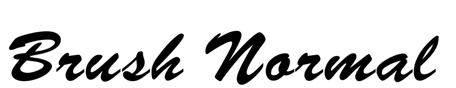 Brush Normal Font Download Free