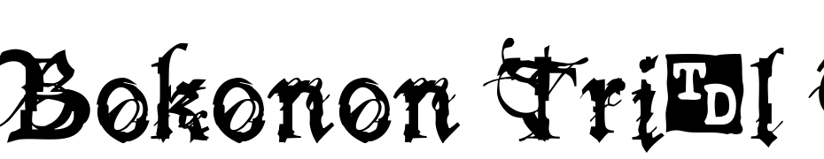 Bokonon Trial Version Font Download Free