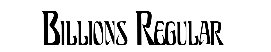 Billions Regular Font Download Free