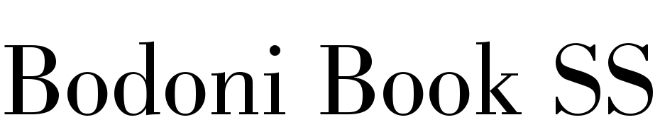 Bodoni Book SSi Book Font Download Free