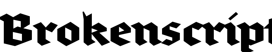 Brokenscript Bold Font Download Free