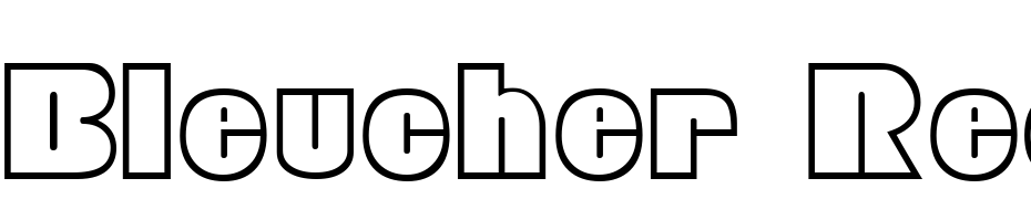 Bleucher Regular Font Download Free