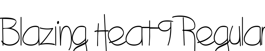 Blazing Heat9 Regular Font Download Free