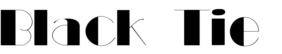 Black Tie Display SSi Font Download Free