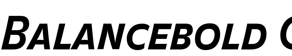 Balance Bold Caps Italic Font Download Free