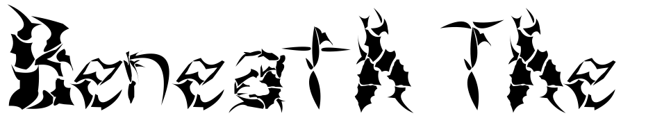 Beneath The Remains Font Download Free