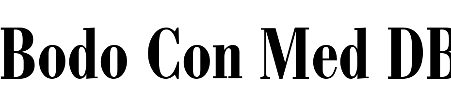 Bodo Con Med DB Normal Font Download Free