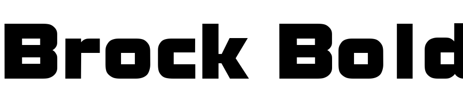 Brock Bold Font Download Free