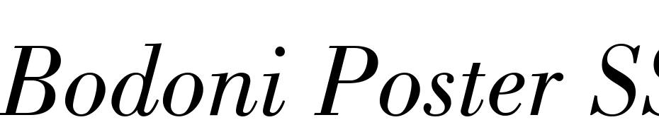 Bodoni Poster SSi Book Italic Font Download Free