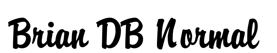 Brian DB Normal Font Download Free