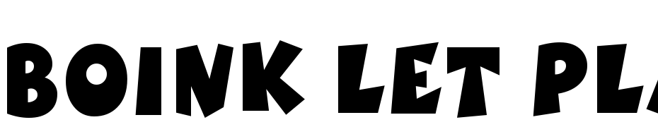 Boink LET Plain Font Download Free