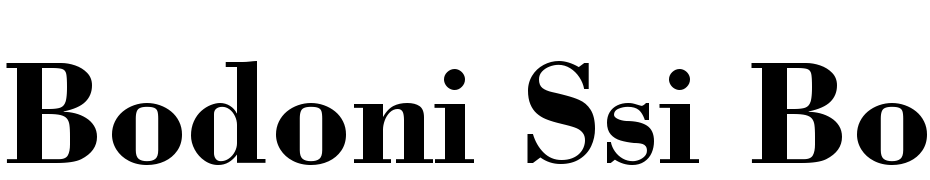 Bodoni SSi Bold Font Download Free