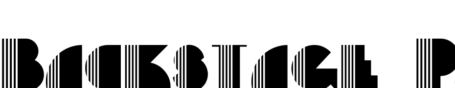 Backstage Pass A Font Download Free