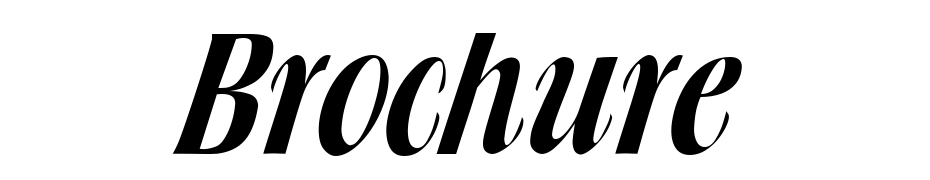 Brochure Font Download Free