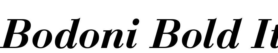 Bodoni Bold Italic Font Download Free