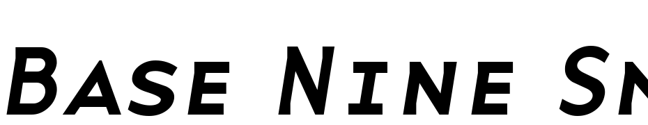 Base Nine Small Caps Italic Font Download Free