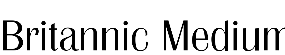 Britannic Medium Font Download Free