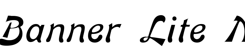 Banner Lite Normal cкачати шрифт безкоштовно