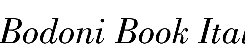 Bodoni Book Italic BT Font Download Free