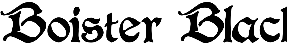 Boister Black Font Download Free