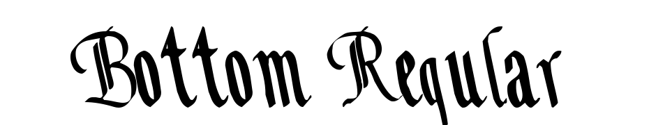 Bottom Regular Font Download Free