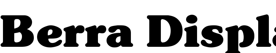 Berra Display SSi Font Download Free