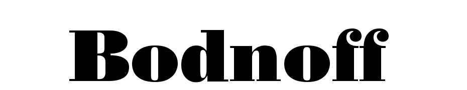 Bodnoff Font Download Free