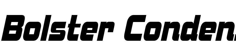 Bolster Condensed Italic Font Download Free