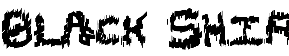 Black Shirt Slime Trail Font Download Free