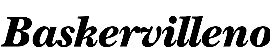 Baskerville Nova Two Black Regular Italic Font Download Free