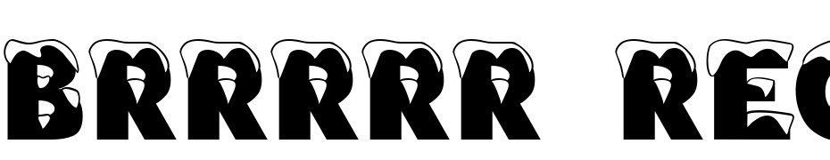 Brrrrr Regular Font Download Free