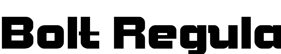 Bolt Regular Font Download Free