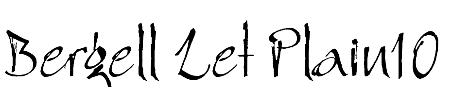 Bergell LET Plain:1.0 Scarica Caratteri Gratis