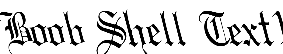 Boob Shell Text125 Regular Font Download Free