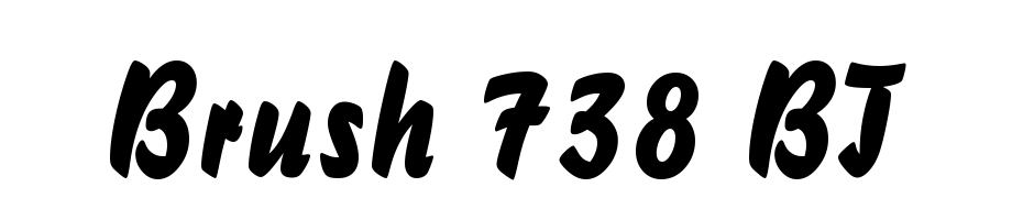 Brush 738 BT Font Download Free