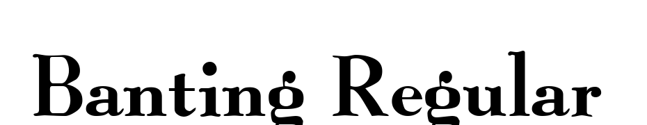 Banting Regular Font Download Free