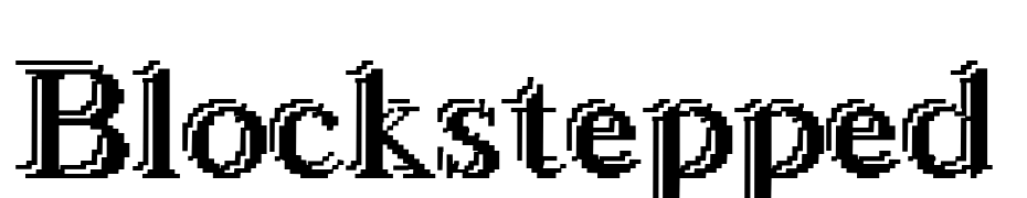 Blockstepped Font Download Free