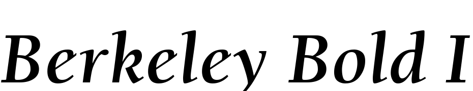 Berkeley Bold Italic Font Download Free