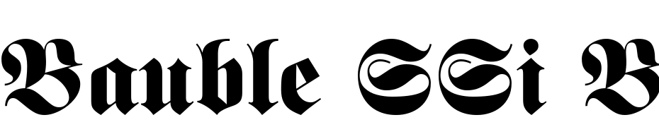 Bauble SSi Black Font Download Free