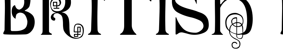 British Block Flourish, 10th C. Font Download Free