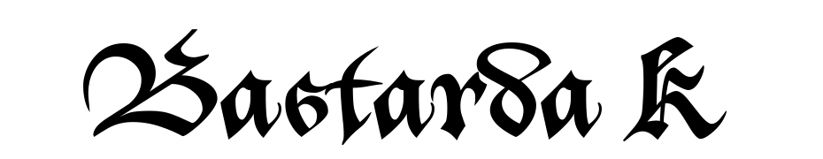 Bastarda K Font Download Free