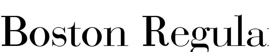 Boston Regular Font Download Free