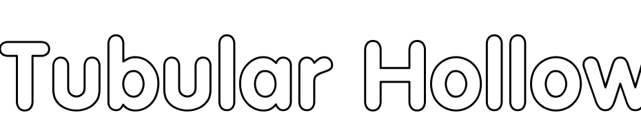 Tubular Hollow Font Download Free