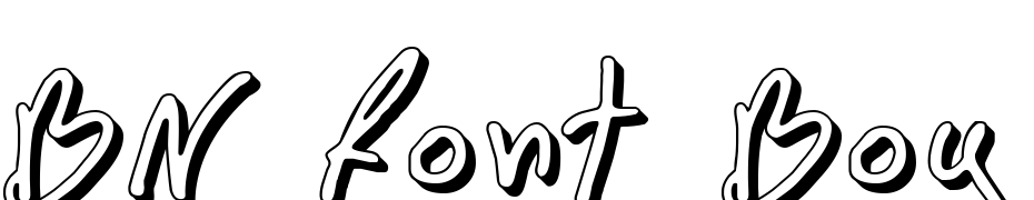 BN Font Boy 3D Font Download Free