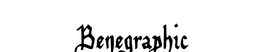 Benegraphic Font Download Free