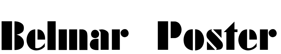 Belmar_Poster L Font Download Free