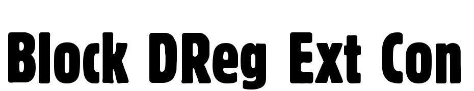 Block DReg Ext Con Font Download Free