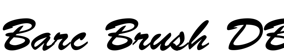Barc Brush DB Bold Font Download Free