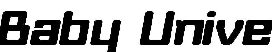 Baby Universe Italic Font Download Free
