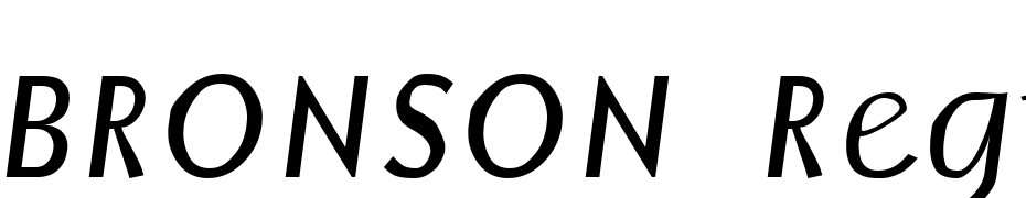 BRONSON Regular Schrift Herunterladen Kostenlos